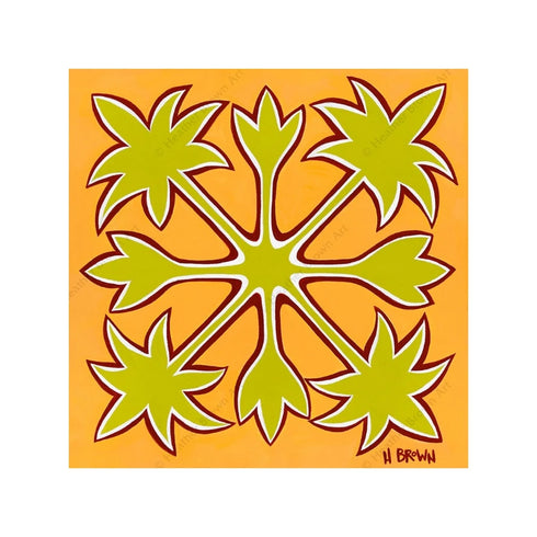 HAWAIIAN QUILT CARD